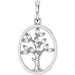 Ladies Natural Diamond Tree of Life Pendant (Si2-Si3, G-H) — Platinum