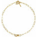 Ladies Natural Diamond Cross Charm Bracelet (I1, G-H) — 14K Yellow Gold