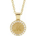 Ladies Natural Diamond Necklace (I1, G-H) — 14K Yellow Gold
