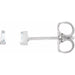Ladies Natural Diamond Channel-Set Earrings (Si2-Si3, Ghi) — 14K White Gold