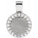 Ladies Natural Diamond Pendant (Si2-Si3, G-H) — Platinum
