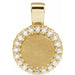 Ladies Natural Diamond Pendant (I1, G-H) — 14K Yellow Gold