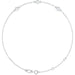 Ladies Natural Diamond Bezel-Set 3-Stone 6 1/2-7 1/ Bracelet (I1, G-H) — Sterling Silver