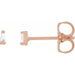 Ladies Natural Diamond Channel-Set Earrings (Si2-Si3, Ghi) — 14K Rose Gold