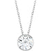 Lab-Grown Diamond Solitaire Bezel-Set Necklace