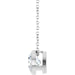 Lab-Grown Diamond Solitaire Bezel-Set Necklace