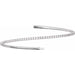 Lab-Grown Diamond Fully Accented Flexible Bangle Bracelet