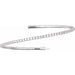 Lab-Grown Diamond Fully Accented Flexible Bangle Bracelet