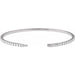 Lab-Grown Diamond Fully Accented Flexible Bangle Bracelet