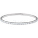 Lab-Grown Diamond Fully Accented Flexible Bangle Bracelet