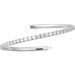 Lab-Grown Diamond Fully Accented Flexible Bangle Bracelet