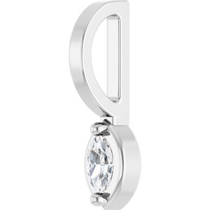 Lab-Grown Diamond Solitaire Pendant - Style 88834