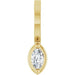 Ladies Natural Diamond Pendant (I1, Ghi) — 14K Yellow Gold