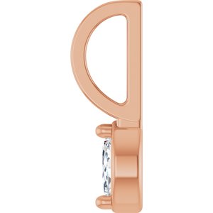 Lab-Grown Diamond Solitaire Pendant - Style 88834