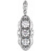 Ladies Natural Diamond Pendant (I1, G-H) — 14K White Gold