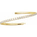 Lab-Grown Diamond Fully Accented Flexible Bangle Bracelet