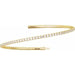 Lab-Grown Diamond Fully Accented Flexible Bangle Bracelet