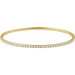 Ladies Natural Diamond Flexible Bangle Bracelet (I1, G-H) — 14K Yellow Gold
