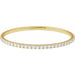 Lab-Grown Diamond Fully Accented Flexible Bangle Bracelet