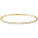 Lab-Grown Diamond Fully Accented Flexible Bangle Bracelet