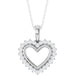 Ladies Natural Diamond Heart Necklace (Si2-Si3, G-H) — Sterling Silver