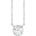 Lab-Grown Diamond Bezel-Set Solitaire Necklace - Style 88144