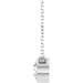 Lab-Grown Diamond Bezel-Set Solitaire Necklace - Style 88144