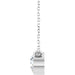 Lab-Grown Diamond Bezel-Set Solitaire Necklace - Style 88144