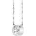 Lab-Grown Diamond Bezel-Set Solitaire Necklace - Style 88144