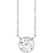 Lab-Grown Diamond Bezel-Set Solitaire Necklace - Style 88144