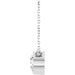 Lab-Grown Diamond Bezel-Set Solitaire Necklace - Style 88144