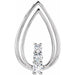 Ladies Natural Diamond Pendant (I1, G-H) — 14K White Gold