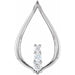 Ladies Diamond Natural Three-Stone Freeform Pendant (I1, G-H) — 14K Yellow Gold