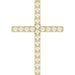 Ladies Natural Diamond Cross Pendant (I1, G-H) — 14K Yellow Gold