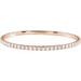 Ladies Natural Diamond Flexible Bangle Bracelet (I1, G-H) — 14K Rose Gold