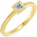 Ladies Natural Diamond Family Stackable Ring (I1, G-H) — 14K Yellow Gold