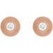 Lab-Grown Diamond Accented Starburst Stud Earrings