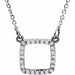 Ladies Natural Diamond Necklace (I1, G-H) — 14K White Gold
