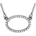 Ladies Natural Diamond Necklace (I1, G-H) — 14K White Gold