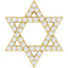 Ladies Natural Diamond Star of David Pendant (I1, G-H) — 14K Yellow Gold