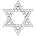 Ladies Natural Diamond Star of David Pendant (I1, G-H) — Sterling Silver