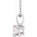 Lab-Grown Diamond Solitaire Necklace - Style 28392