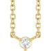 Ladies Natural Diamond Necklace (I1, G-H) — 14K Yellow Gold