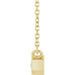 Lab-Grown Diamond Bezel-Set Solitaire Necklace - Style 89030