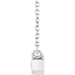 Lab-Grown Diamond Bezel-Set Solitaire Necklace - Style 89030