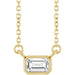 Ladies Natural Diamond Necklace (I1, Ghi) — 14K Yellow Gold