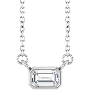 Ladies Natural Diamond Necklace (I1, Ghi) — Sterling Silver