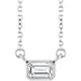 Ladies Natural Diamond Necklace (Si2-Si3, Ghi) — Platinum