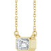 Lab-Grown Diamond Bezel-Set Solitaire Necklace - Style 89030