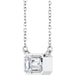 Lab-Grown Diamond Bezel-Set Solitaire Necklace - Style 89030
